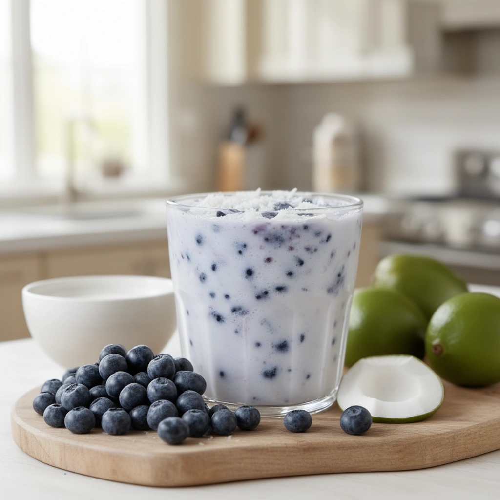 Recipe 3: Blueberry Coconut Cooler