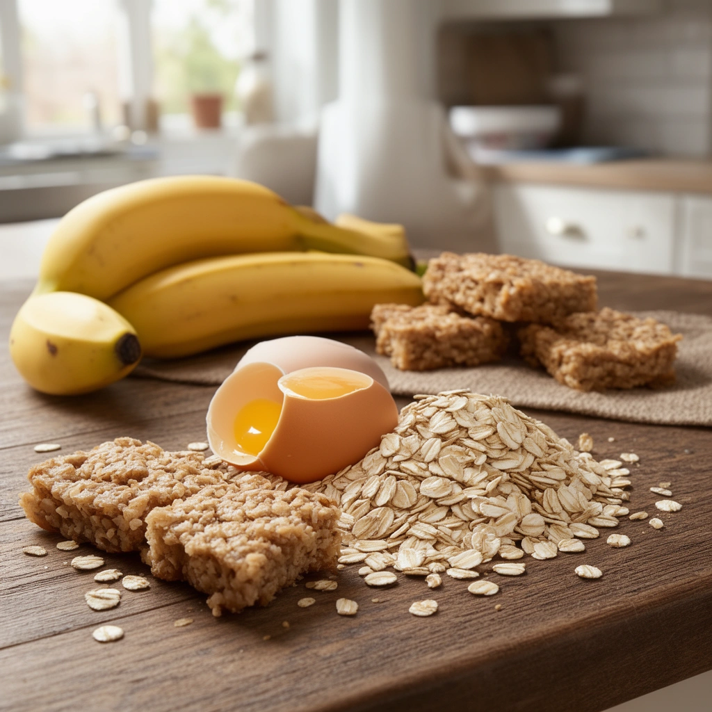 Recipe 1: Classic 3-Ingredient Banana Oat Treats