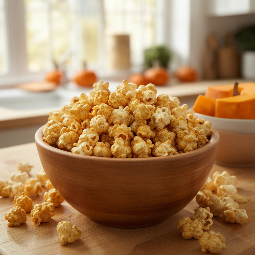 Recipe 3: Pumpkin Spice Popcorn (No Sugar Added)