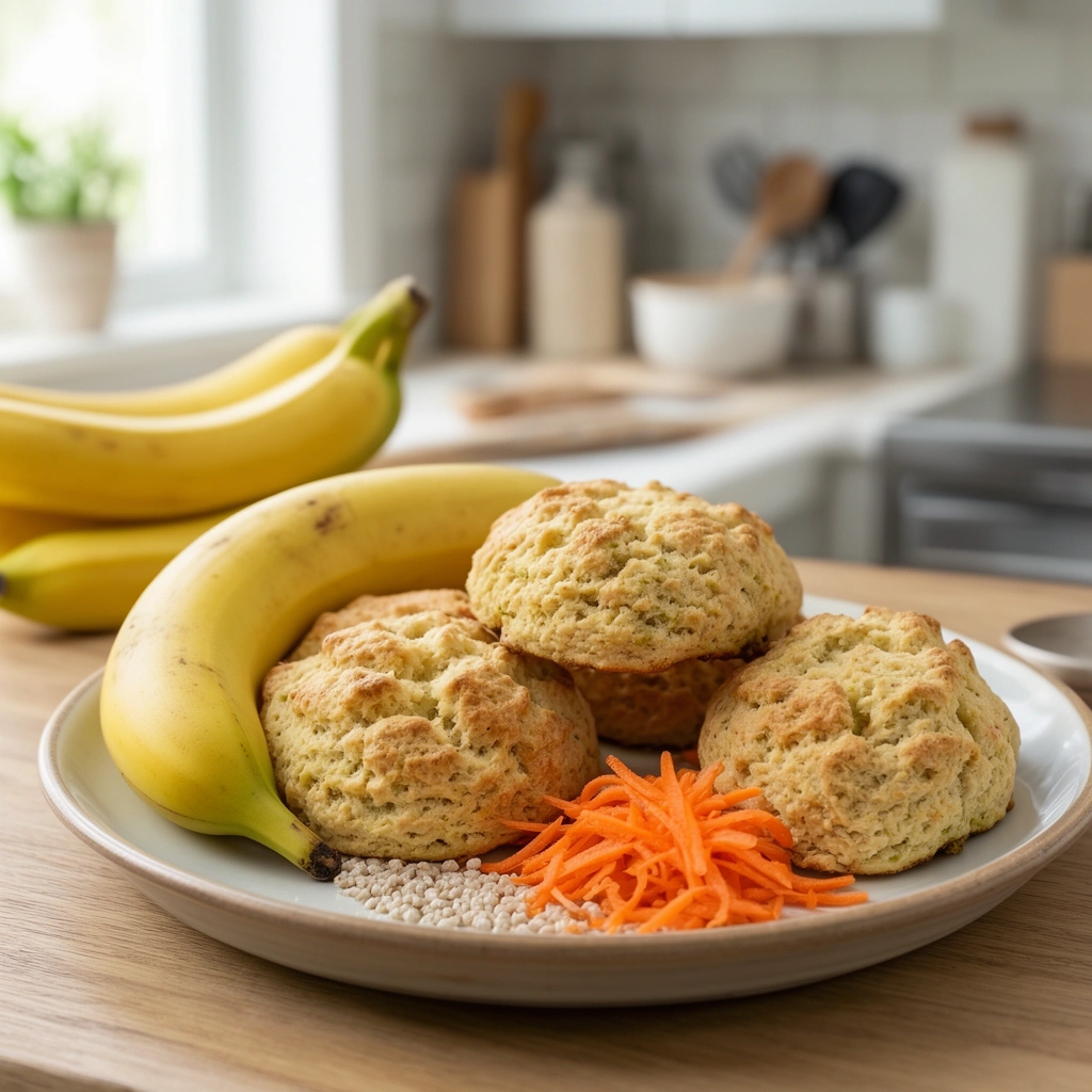 Recipe 5: Banana Carrot Crunch Biscuits
