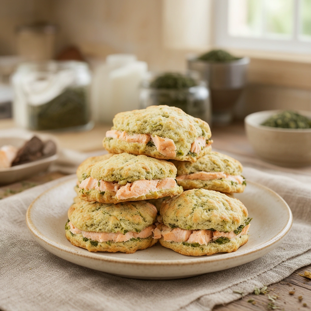 Recipe 4: Salmon and Green Tea Biscuits