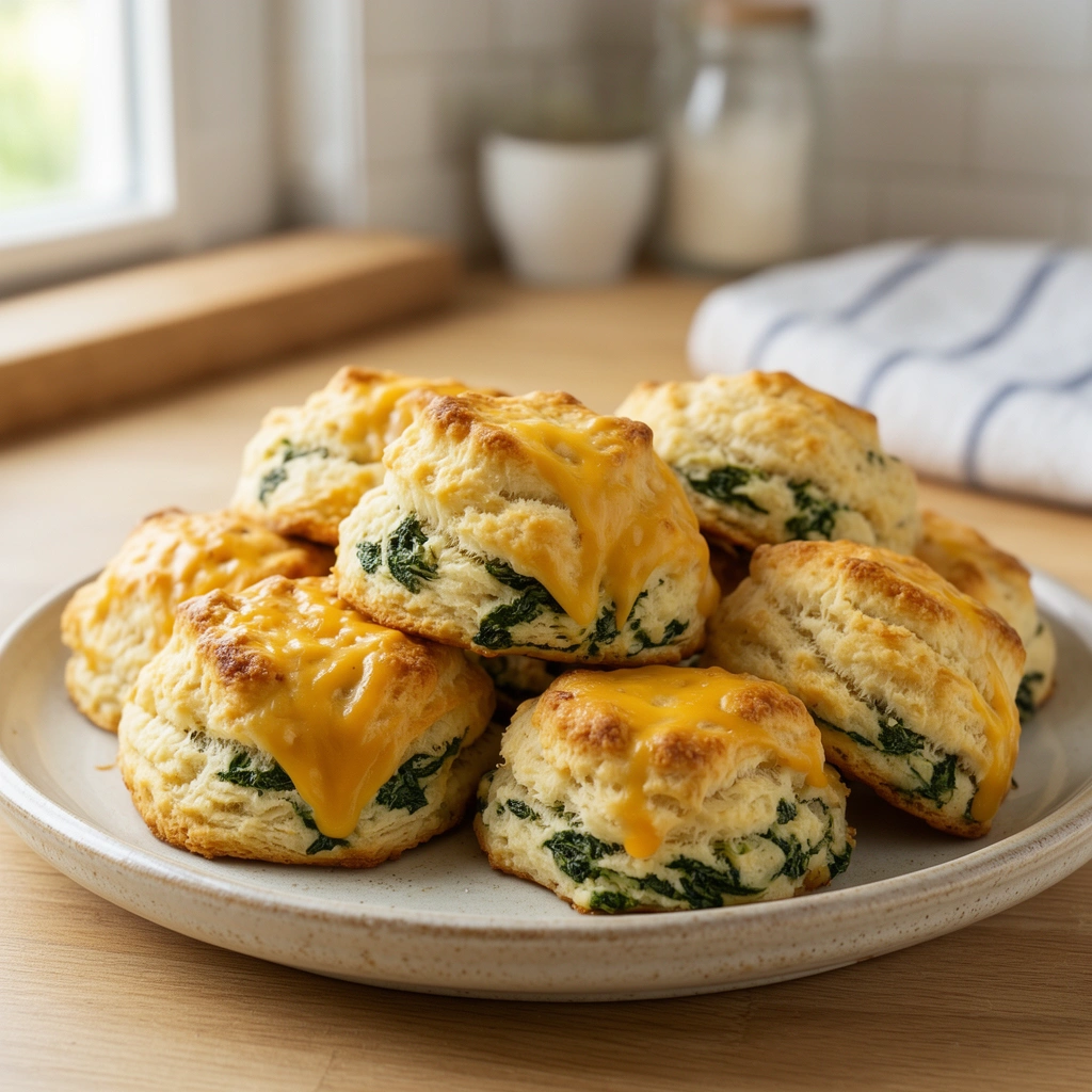 Recipe 1: Spinach and Cheddar Baked Biscuits