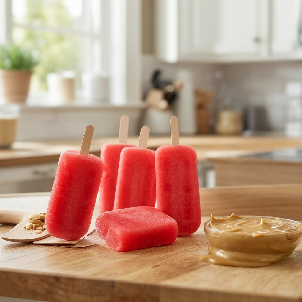 Recipe 3: Watermelon Peanut Butter Pupsicles