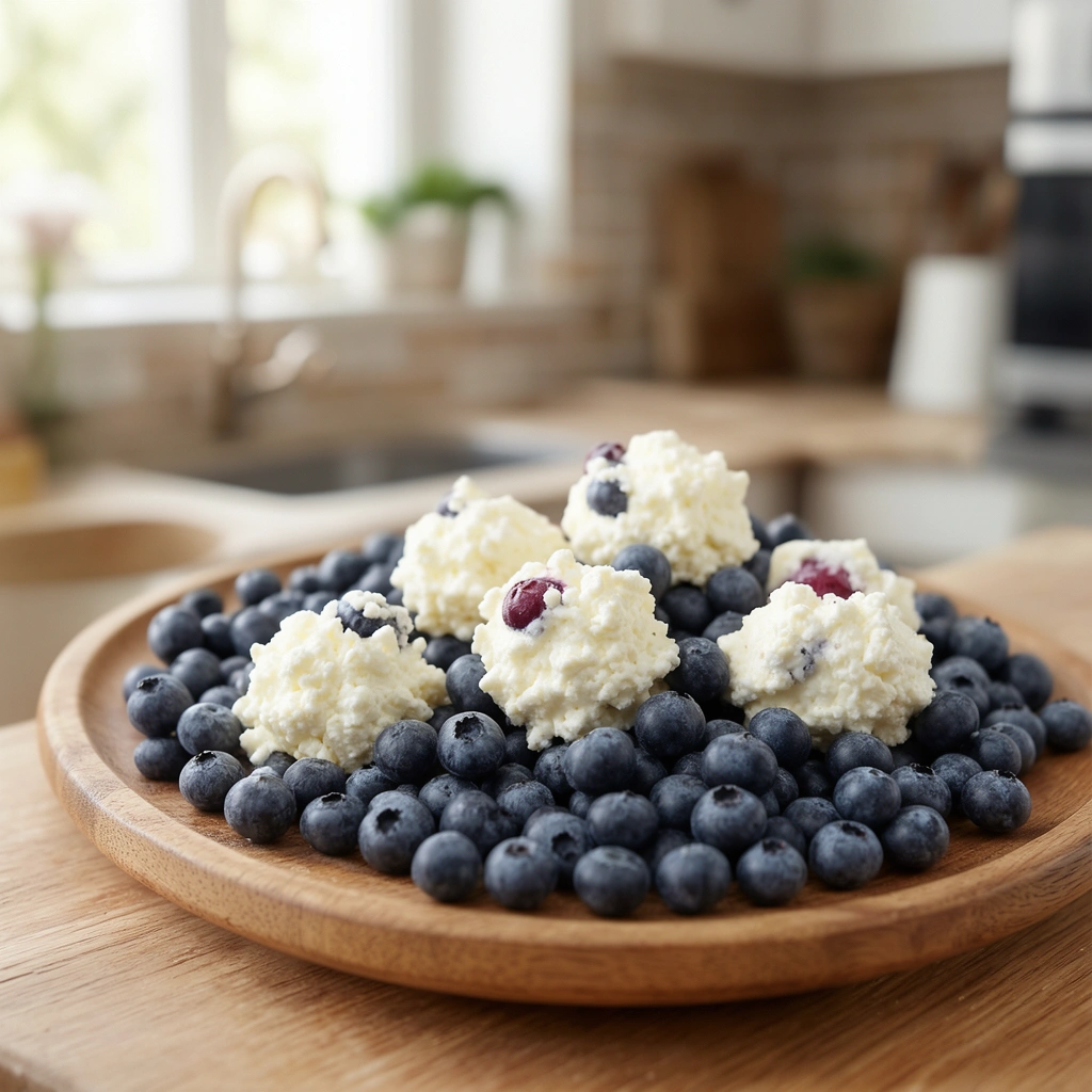 Recipe 4: Blueberry and Cottage Cheese Drops
