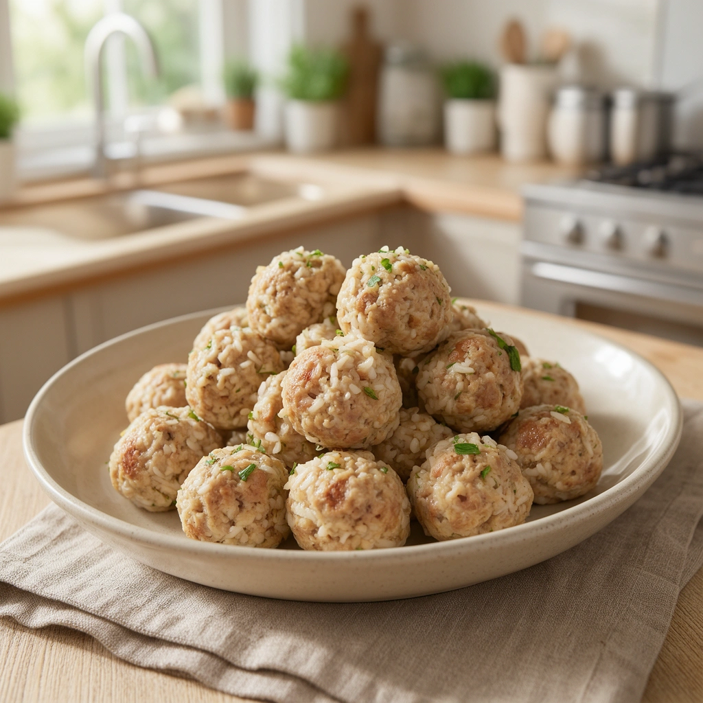 Recipe 4: Chicken and Rice Meatballs