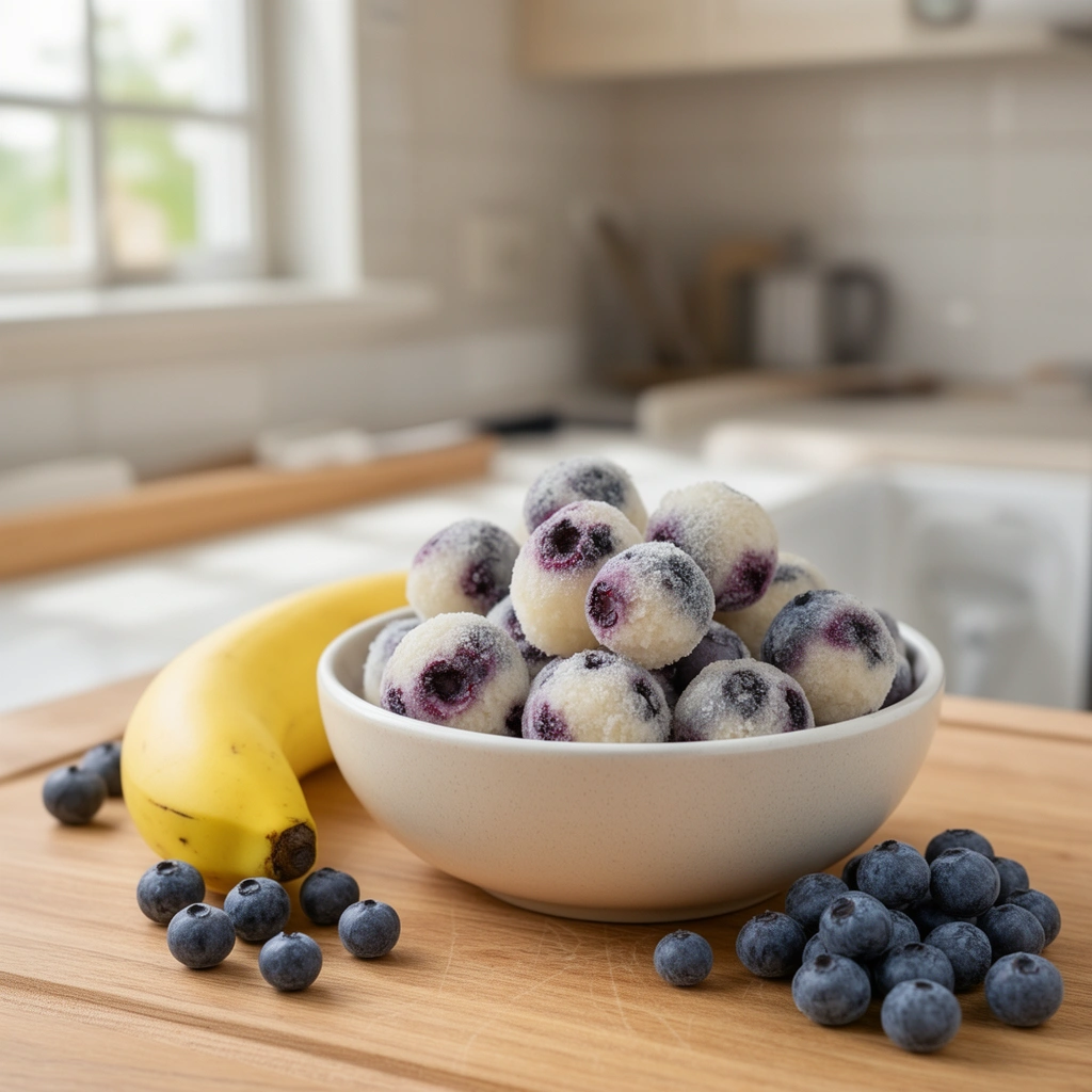 Recipe 2: Blueberry Banana Frozen Treats
