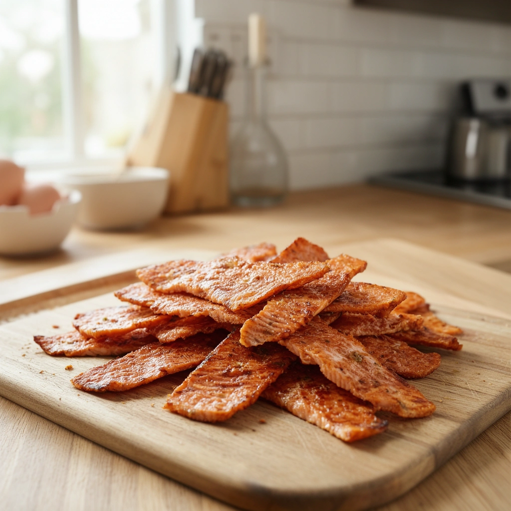Recipe 1: Baked Salmon Jerky Strips