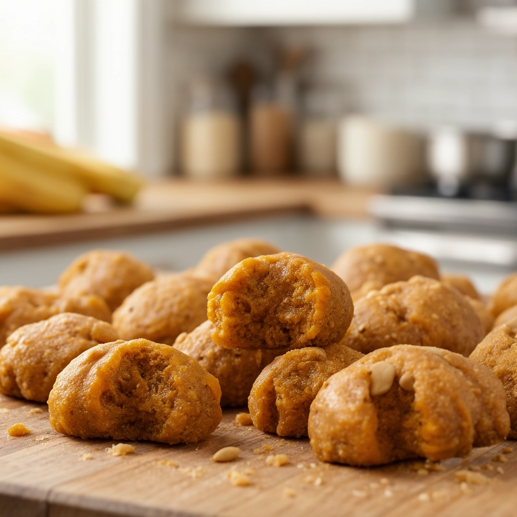 1. Soft Pumpkin & Peanut Butter Bites