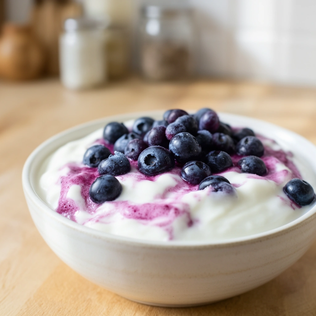 Recipe 5: Blueberry Yogurt Swirls