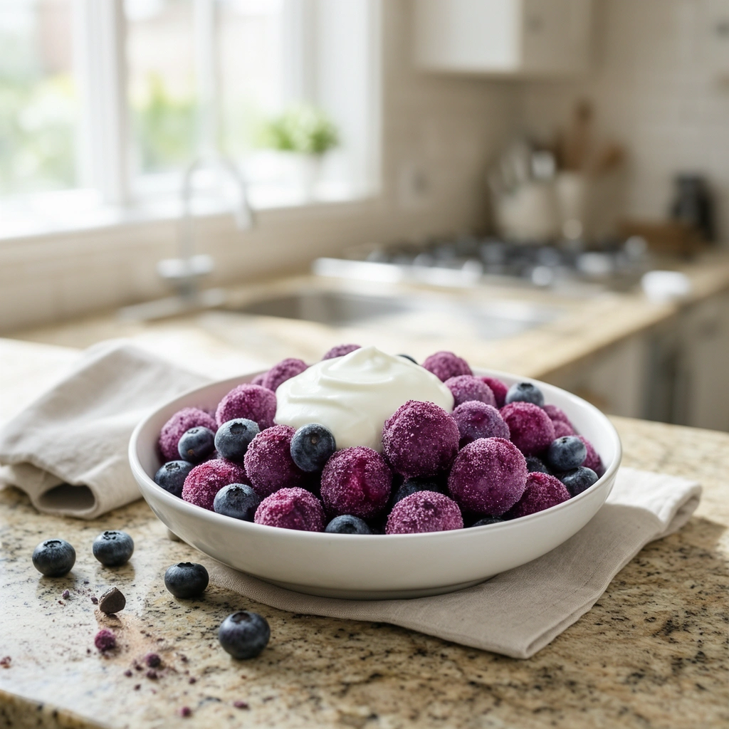 Recipe 3: Frozen Yogurt Blueberry Bites