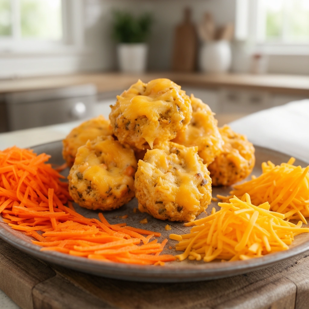 Recipe 5: Cheesy Carrot Crunch Bites