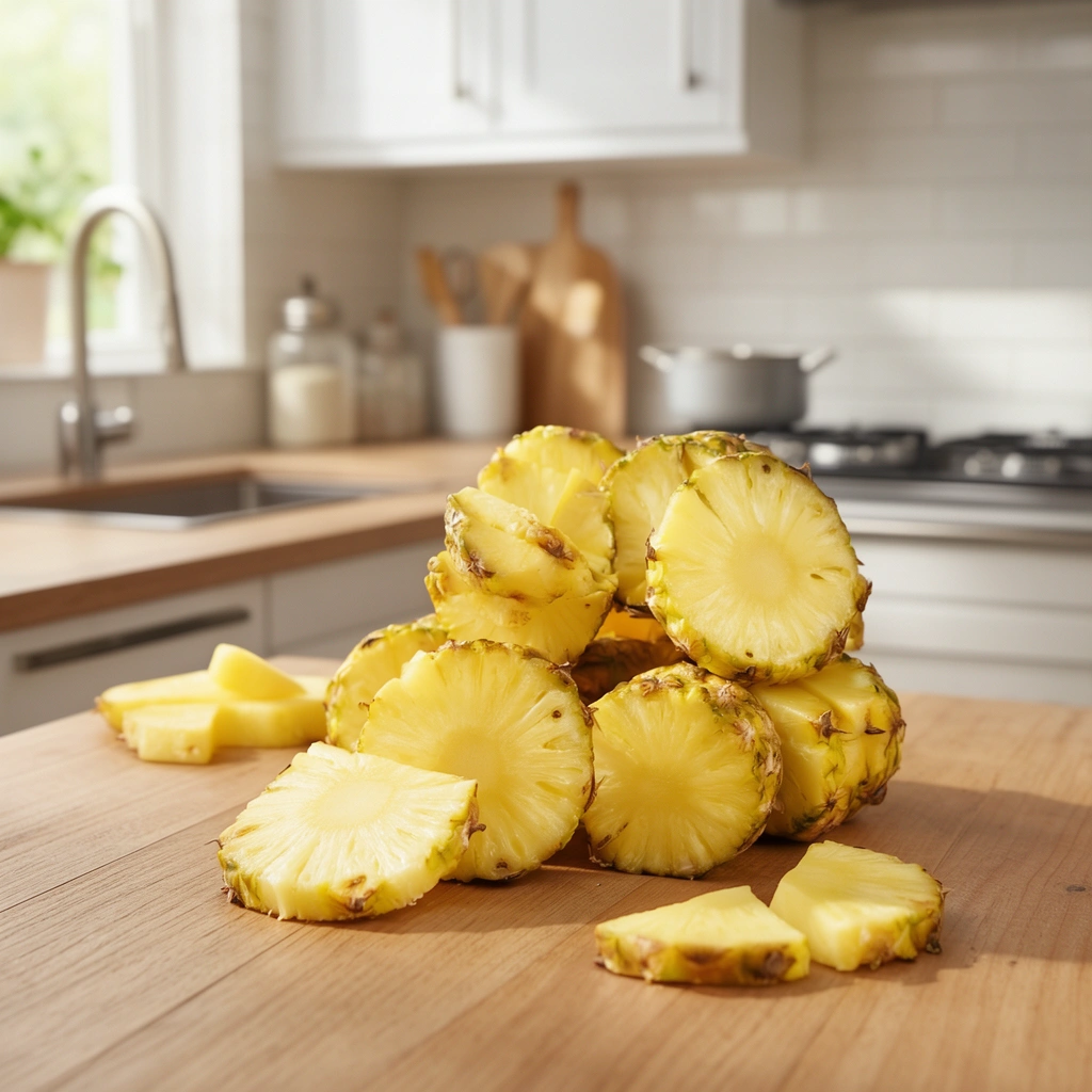 pineapple dog treats in action