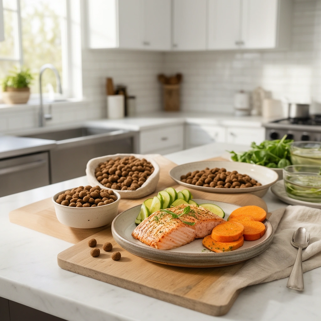 Salmon And Sweet Potato Dog Food Recipes in action