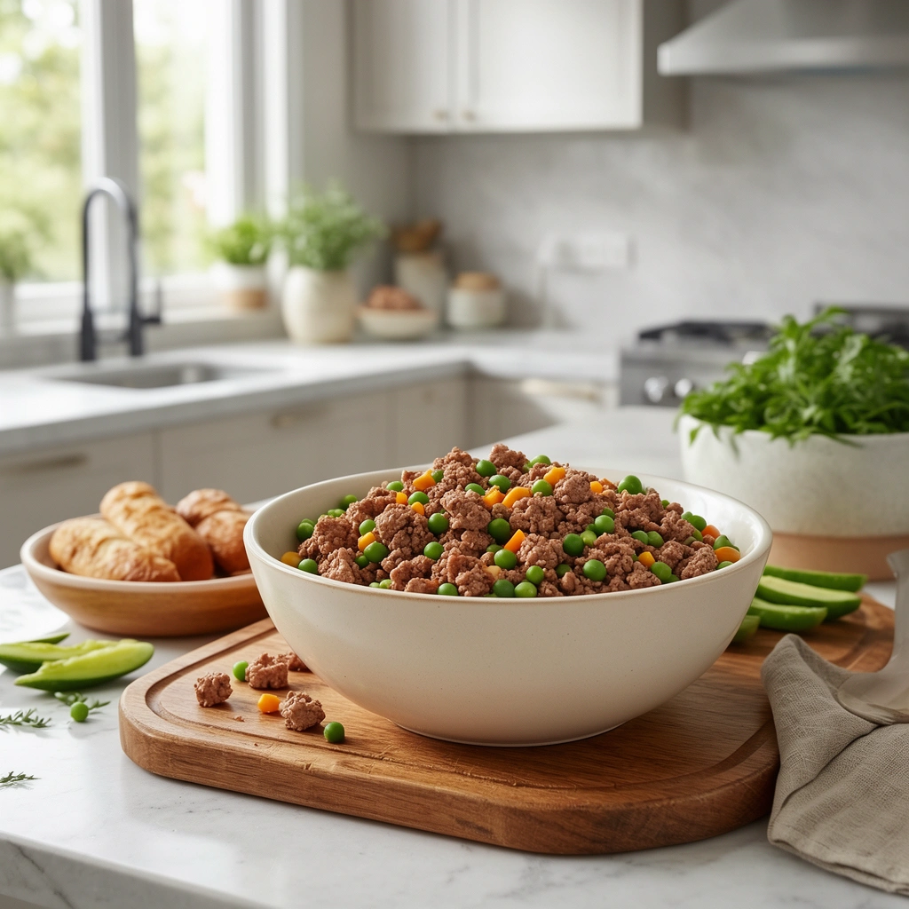 Homemade Dog Food Recipe With Ground Turkey in action