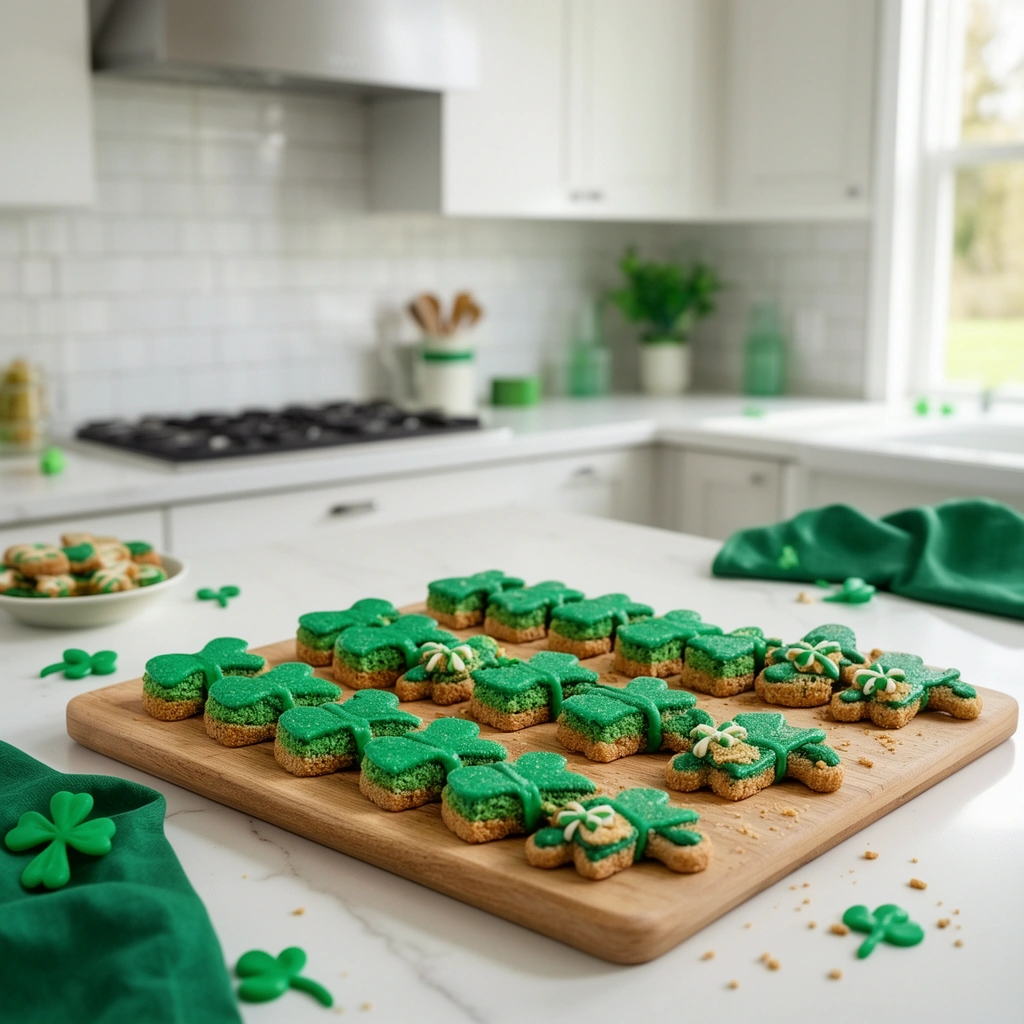 St. Patrick's Day Dog Treats in action